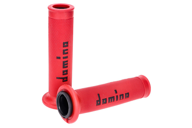 Grips Domino A010 On-Road red / black (open ends)