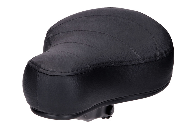 Seat flat 60mm quilted black moped