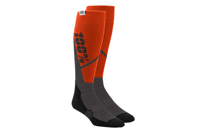 MX Socks 100% Torque Thick Comfort ORANGE/charcoal