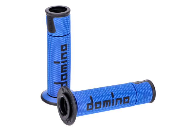 Grips Domino A450 On-Road Racing blue / black (open ends)