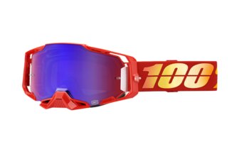 Gafas de Motocross 100% Armega NUKETOWN Lente Espejo Azul/Rojo