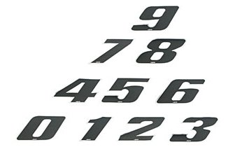 Racing Number Stickers black small (10cm)