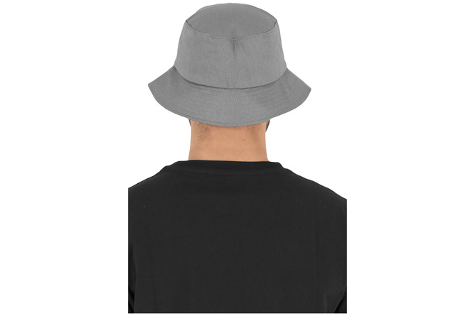 Bucket Hat Cotton Twill Flexfit grey