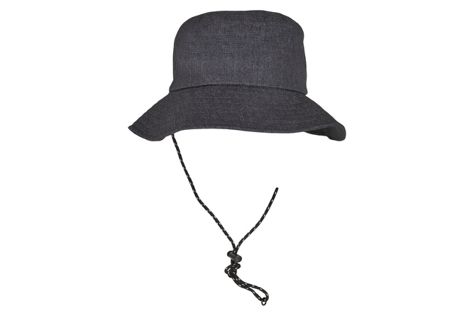 Fischerhut Bucket Hat Adjustable Flexfit heather grau