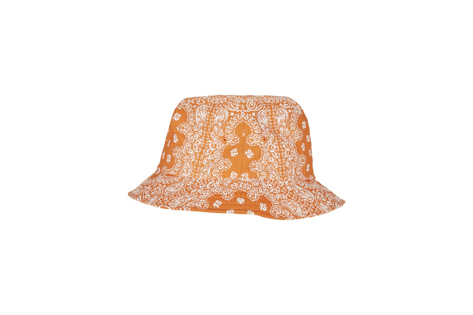 Cappello pescatore Bandana Print Flexfit arancione