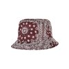 Bucket Hat Bandana Print Flexfit cherry/white