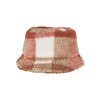 Bucket Hat Sherpa Check Flexfit white/sand/toffee