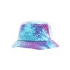 Bucket Hat Festival Print Flexfit purple turquoise