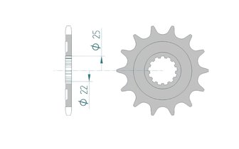 Piñón Afam Autolimpiante 13 Dientes KXF 450