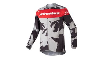 Camiseta MX Alpinestars Infantil Racer Tactical Camuflado/Rojo 