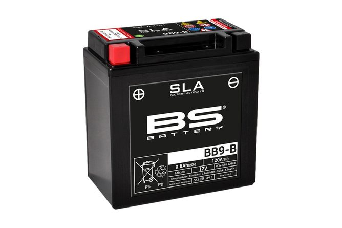Gel Starterbatterie BS Battery 12 Volt 9,5 Ah SLA 135x75x130mm