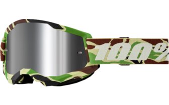 Crossbrille 100% Strata 2 WAR CAMO silber verspiegelt