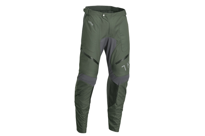 MX Pants Thor Terrain "In the boot" army green / charcoal