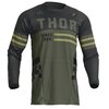 Camiseta MX Thor Pulse Combat Infantil Verde Oliva