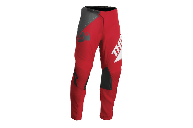 Pantaloni cross Thor Sector Edge rosso / bianco