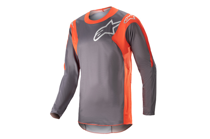 Camiseta MX Alpinestars Racer Hoen Gris /Naranja