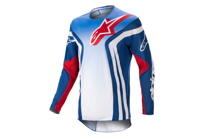 Camiseta MX Alpinestars Racer Semi Azul/Naranja