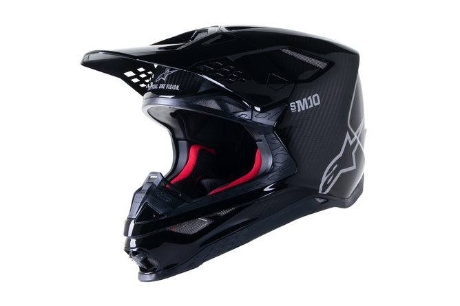 MX Helm Alpinestars Supertech M10 SOLID schwarz