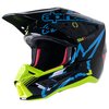 MX Helm Alpinestars SM5 Action schwarz/türkis/neon gelb