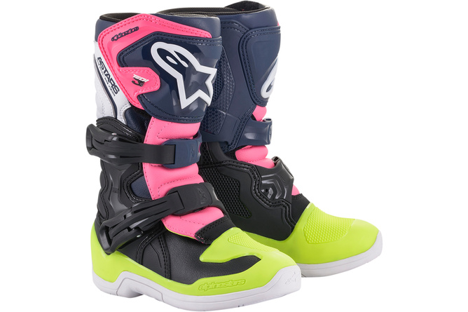 Alpinestars Boots Tech 3S KID black / pink / yellow