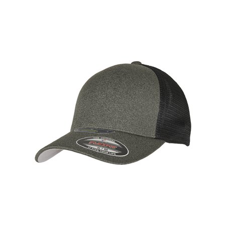 Baseball Cap Unipanel™ Flexfit olive/black | MAXISCOOT | Flex Caps