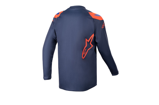 Camiseta MX Alpinestars Infantil Racer Narin Azul Marino/Naranja