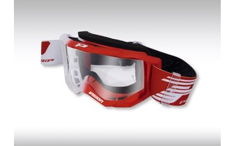 MX Goggles ProGrip 3300 white / red