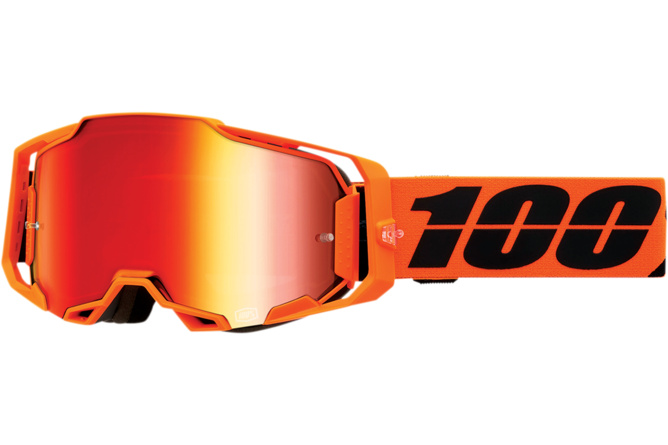 Gafas de Motocross 100% Armega CW2 Lente Espejo Rojo