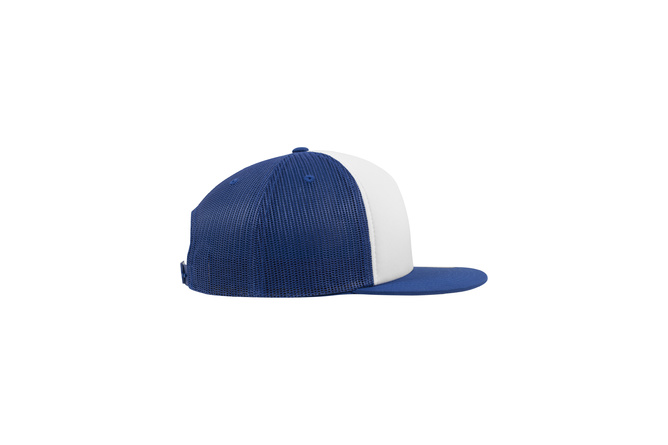 Cappellino trucker Foam Flexfit con fronte bianco blu/bianco/blu