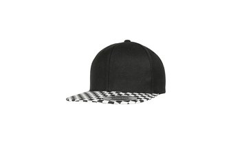 Snapback Cap Checkerboard Flexfit schwarz/weiß 