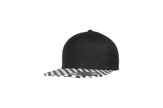 Snapback Cap Checkerboard MAXISCOOT | black/white Flexfit