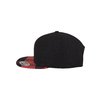 Snapback Cap Checked Flannel Peak Flexfit negro/rojo