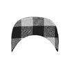 Snapback Cap Checked Flannel Peak Flexfit black/white