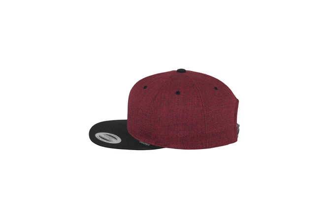Snapback Cap Melange 2-Tone Flexfit red/black