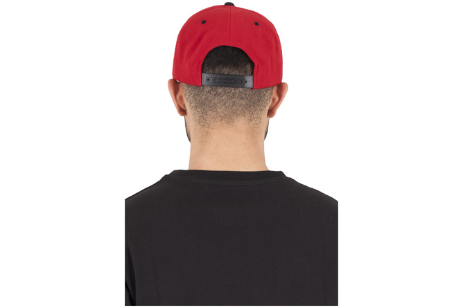 Snapback Cap Classic 2-Tone Flexfit rot/schwarz