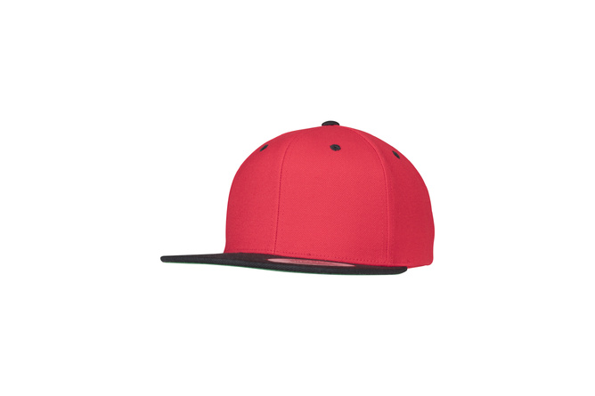 Snapback Cap Classic 2-Tone Flexfit rot/schwarz