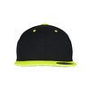 Snapback Cap Classic 2-Tone Flexfit schwarz/neon gelb