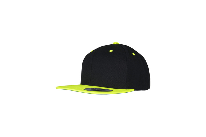 Snapback Cap Classic 2-Tone Flexfit black/neon yellow