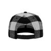 Snapback Cap Checked Flannel Flexfit schwarz/weiß