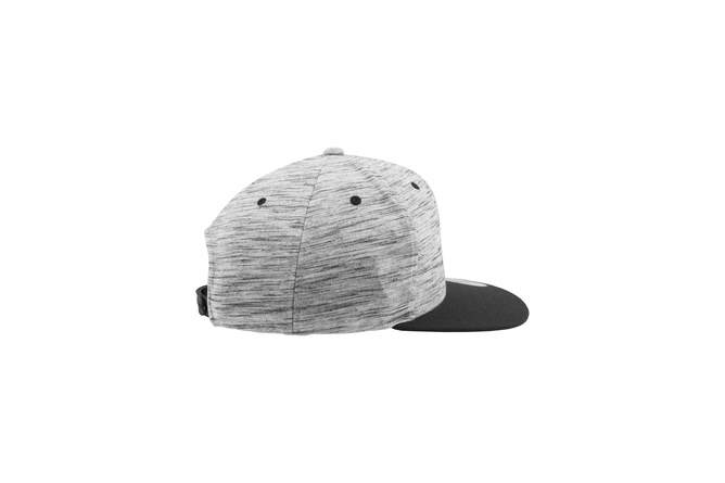 Snapback Cap Stripes Melange Crown Flexfit schwarz/grau