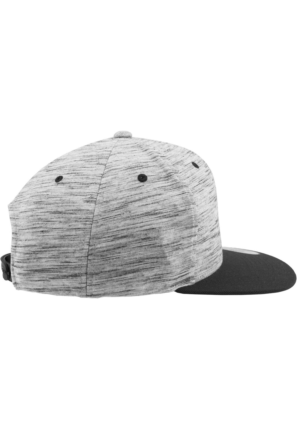 Snapback Cap Stripes Melange MAXISCOOT Crown Flexfit | black/grey