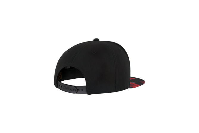 Snapback Cap Roses Flexfit black/red