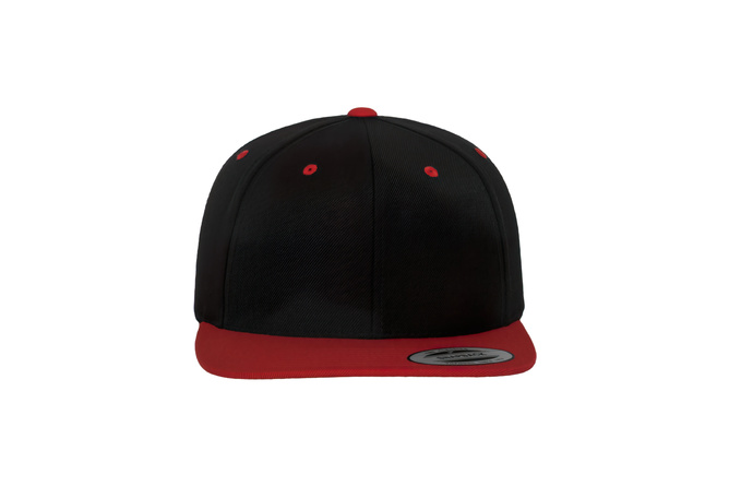 Snapback Cap Classic 2-Tone Flexfit black/red