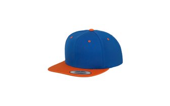 Snapback Cap Classic 2-Tone Flexfit blau/orange 