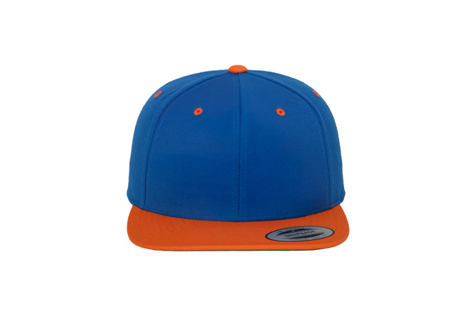 Snapback Cap Classic 2-Tone Flexfit blau/orange