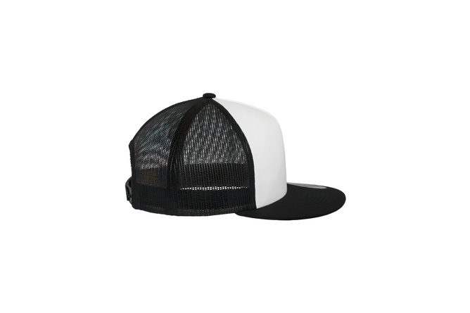 Cappellino trucker Classic Flexfit nero/bianco/nero
