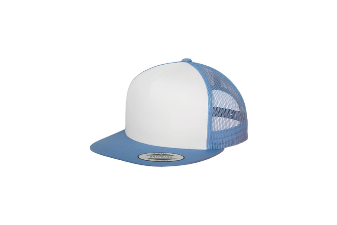 Cappellino trucker Classic Flexfit blu chiaro/bianco/blu chiaro