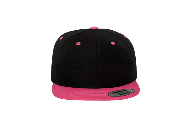 Snapback Cap Classic 2-Tone Flexfit black/neon pink | MAXISCOOT | Flex Caps