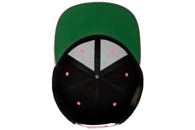 Snapback Cap Classic 2-Tone Flexfit schwarz/neon pink