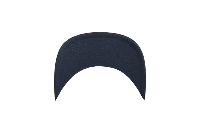 Gorra de béisbol Pinstripe Flexfit azul marino/blanco